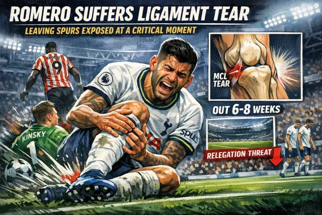Romero Suffers Ligament Tear, Leaving Spurs Exposed at a Critical Moment